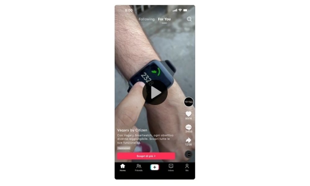 Screenshot ads TikTok